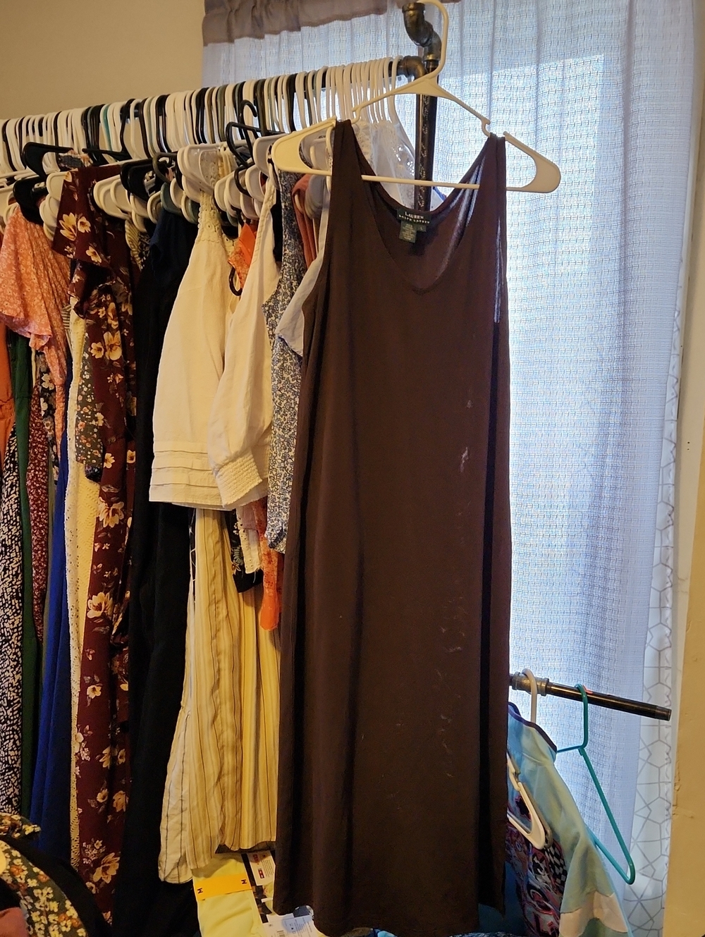 Lauren Ralph Lauren Brown Maxi Tank Dress